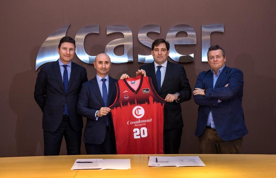 Caser y Basket Zaragoza renuevan el acuerdo de patrocinio